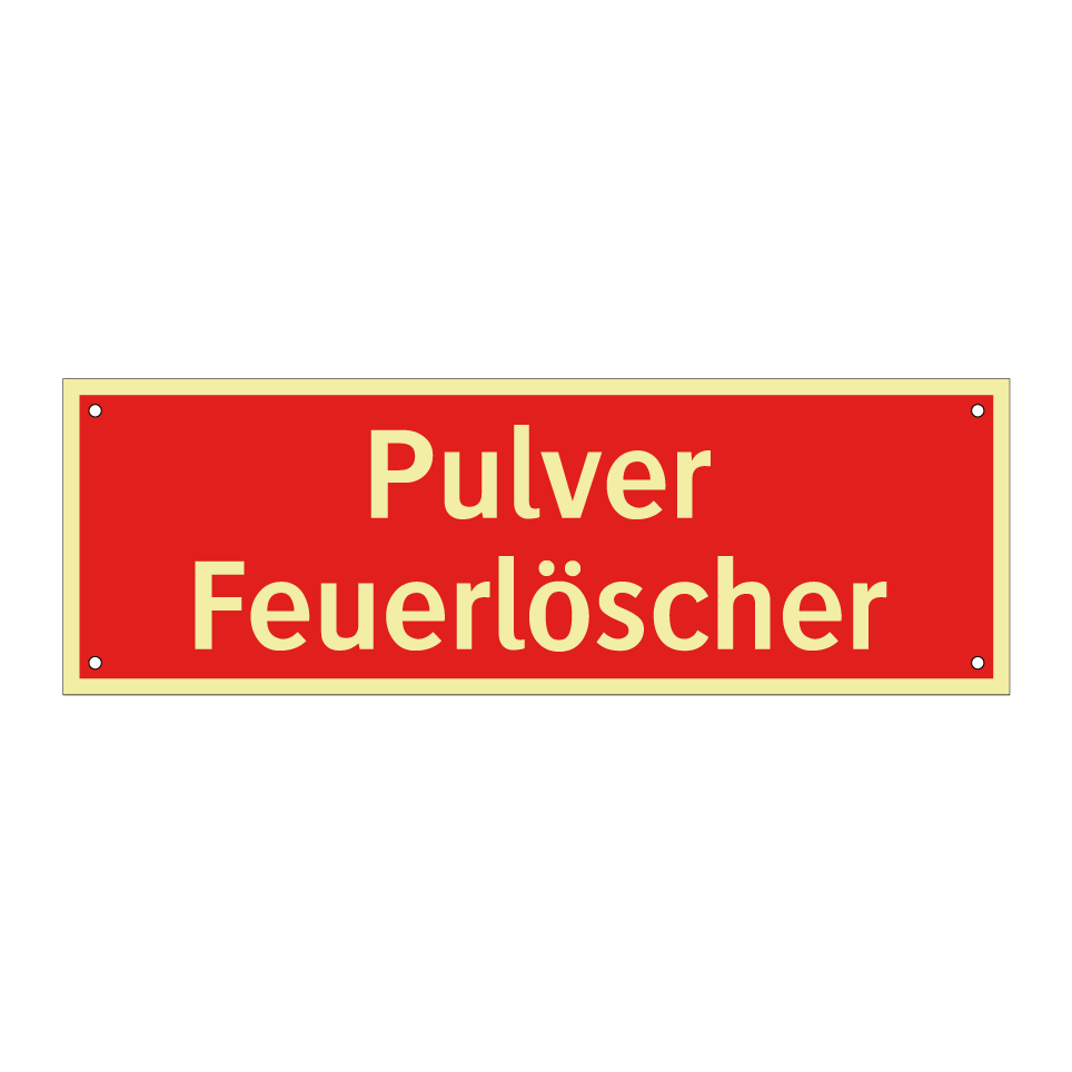 Pulver Feuerlöscher