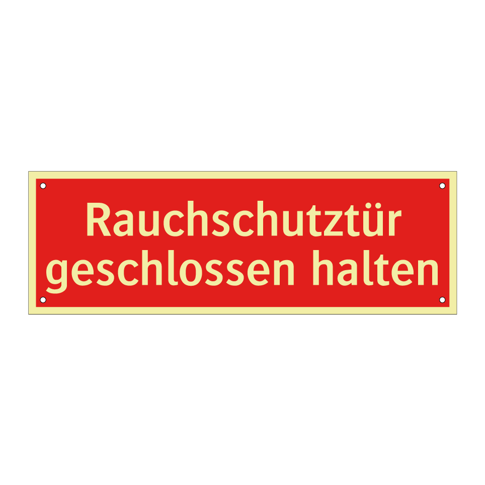 Rauchschutztür geschlossen halten