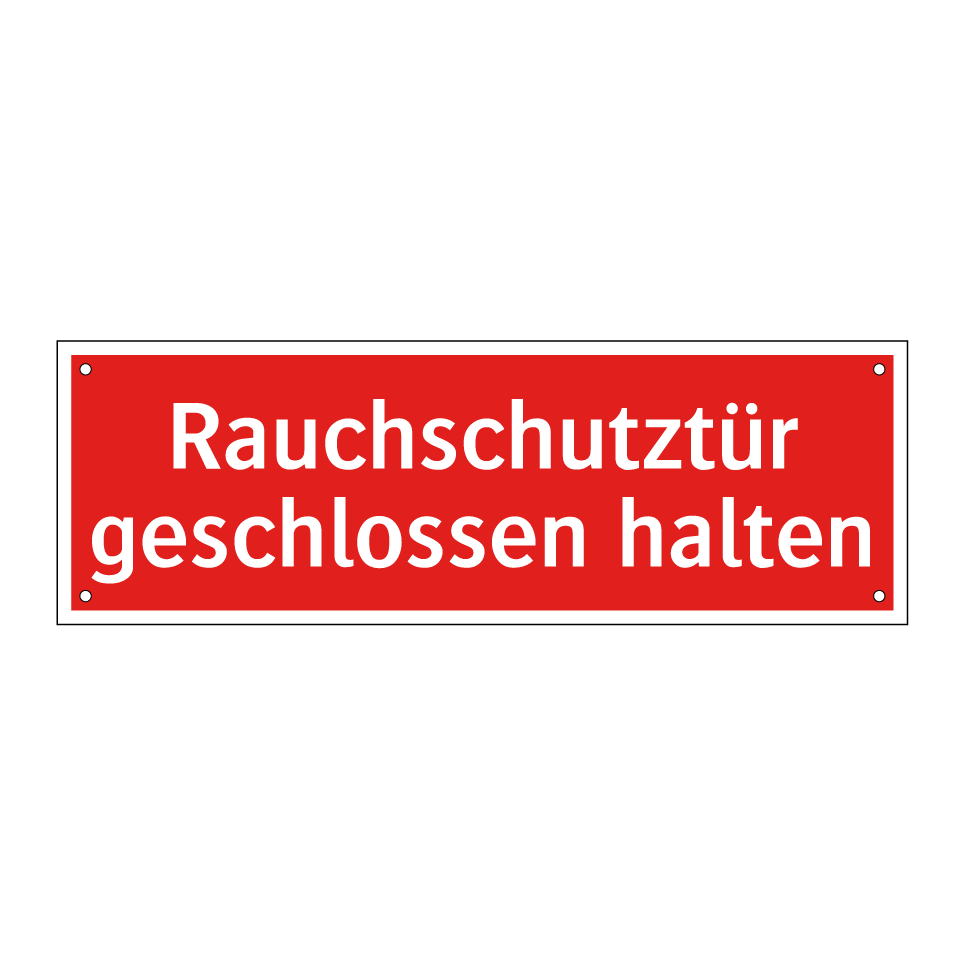 Rauchschutztür geschlossen halten