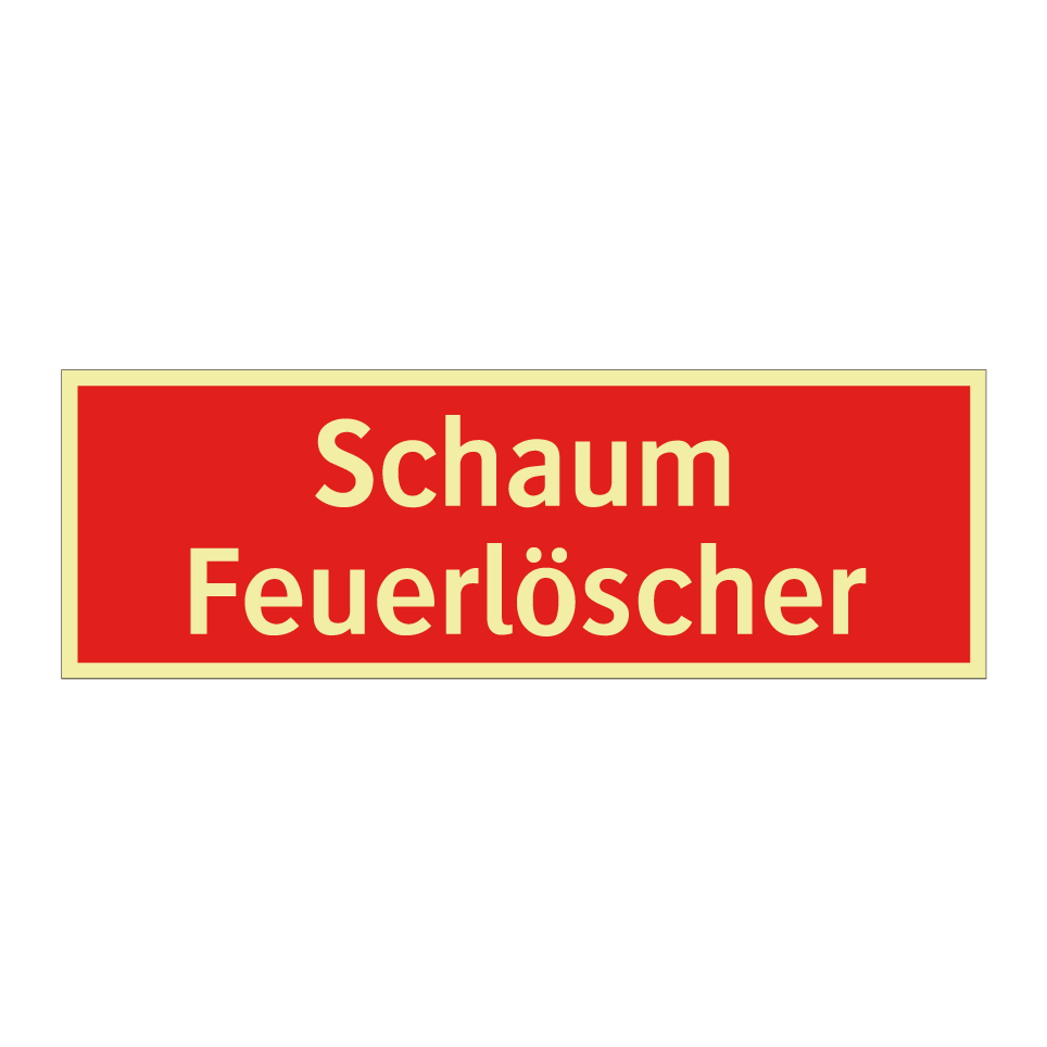 Schaum Feuerlöscher