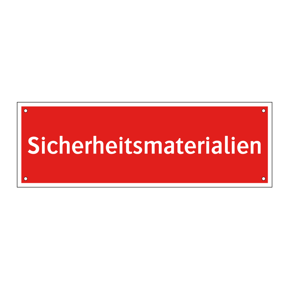 Sicherheitsmaterialien