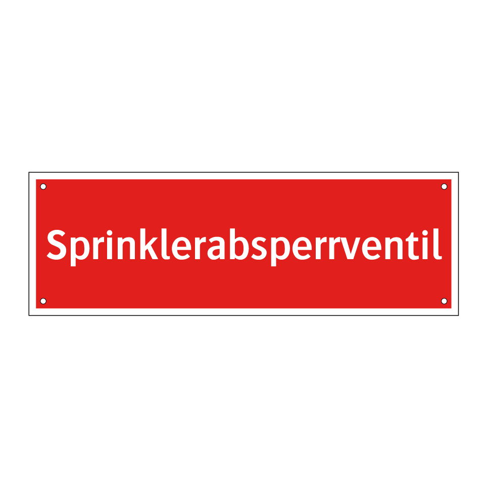 Sprinklerabsperrventil