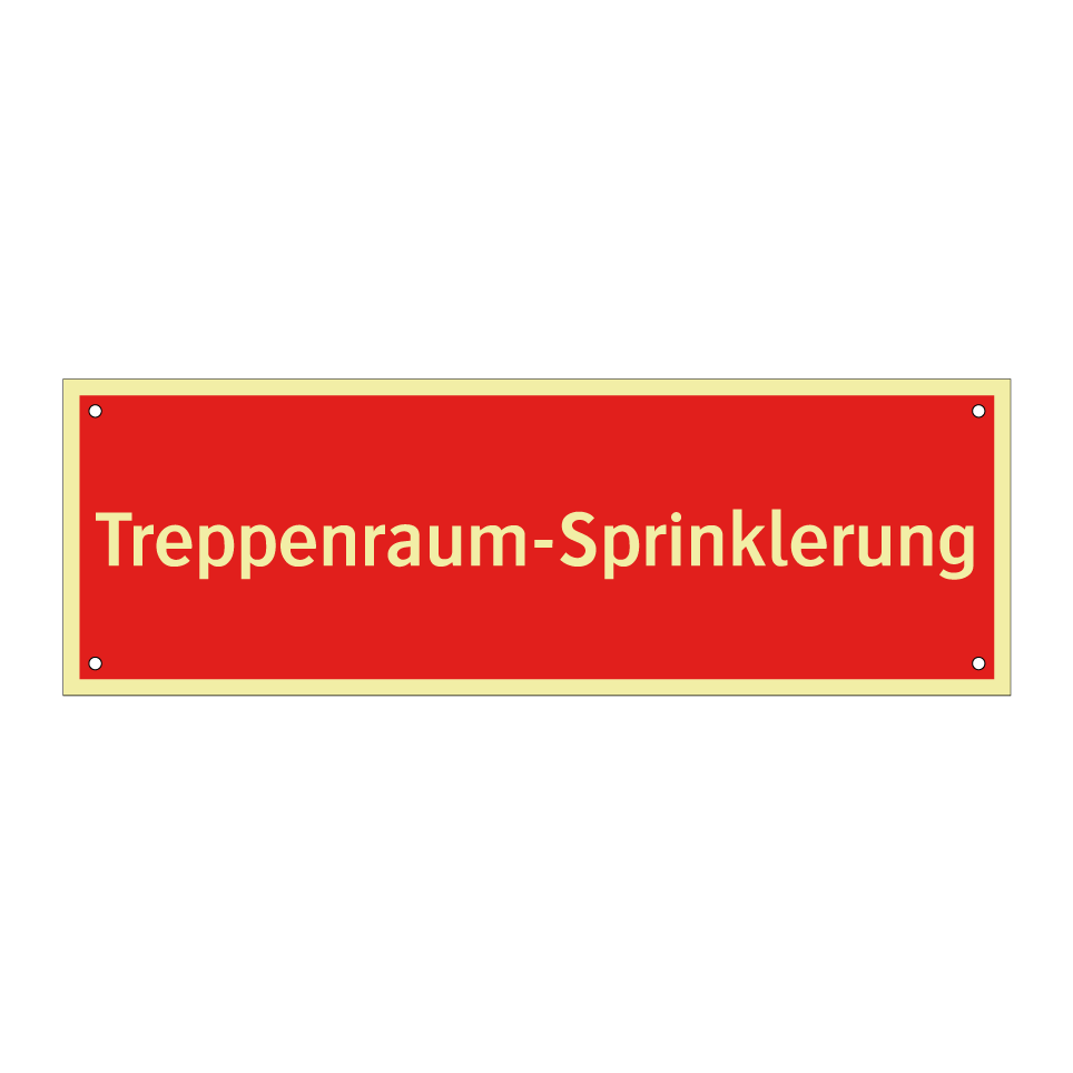 Treppenraum-Sprinklerung