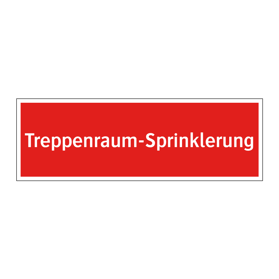 Treppenraum-Sprinklerung