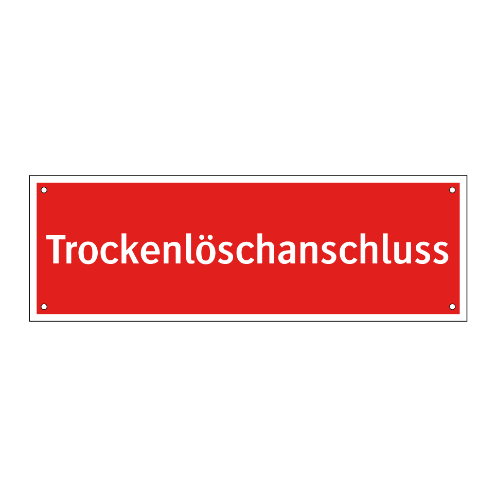 Trockenlöschanschluss
