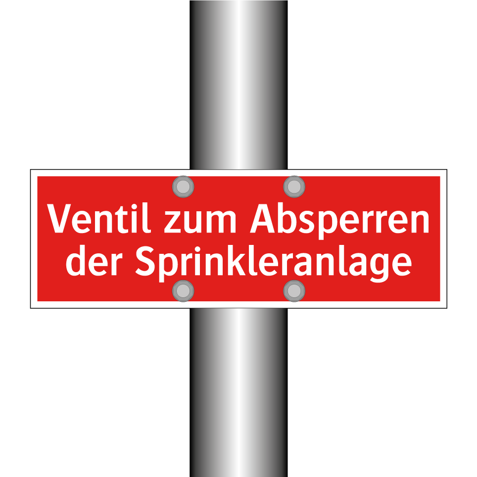 Ventil zum Absperren der Sprinkleranlage