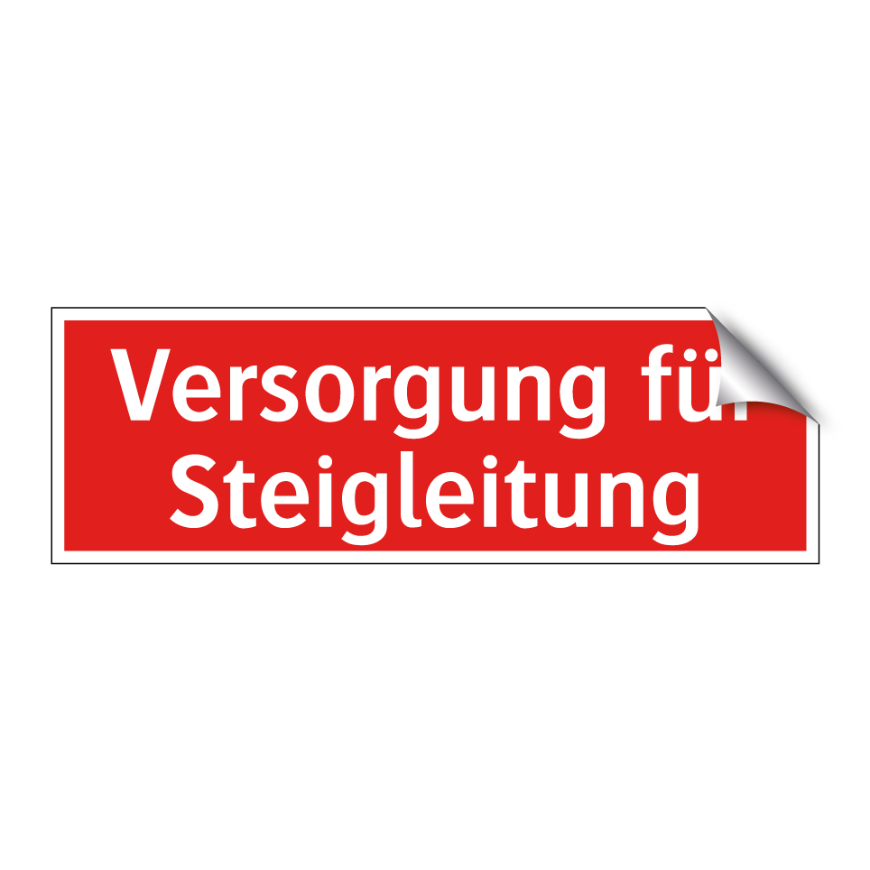 Versorgung für Steigleitung