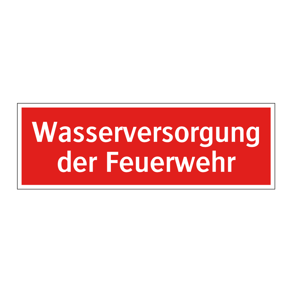 Wasserversorgung der Feuerwehr