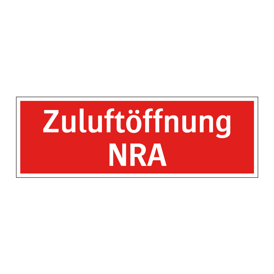 Zuluftöffnung NRA