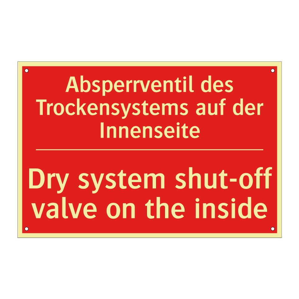 Absperrventil des Trockensystems /.../ - Dry system shut-off valve on the /.../