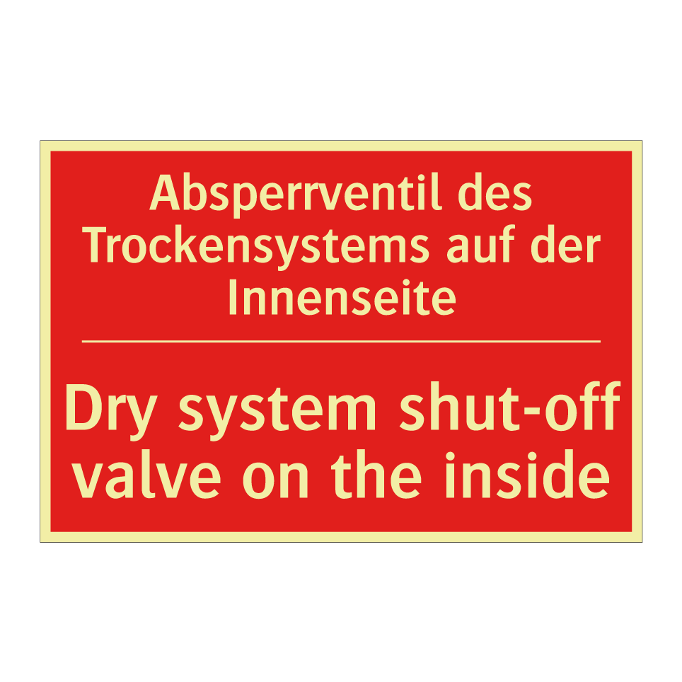 Absperrventil des Trockensystems /.../ - Dry system shut-off valve on the /.../