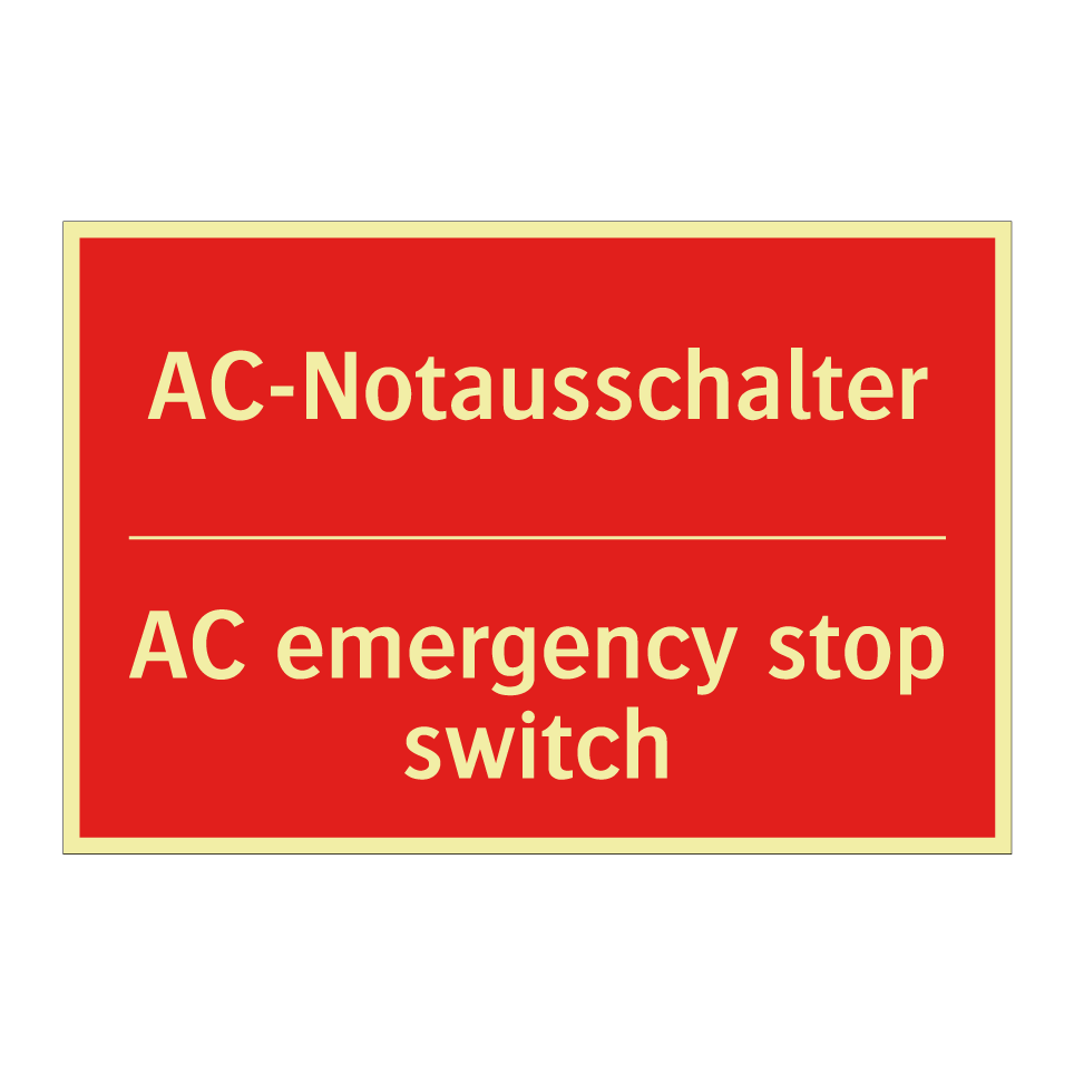 AC-Notausschalter - AC emergency stop switch