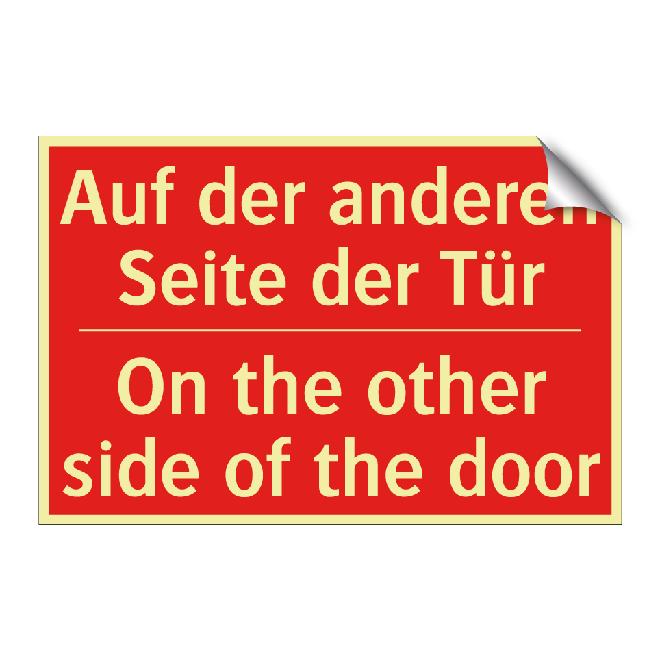 Auf der anderen Seite der Tür - On the other side of the door