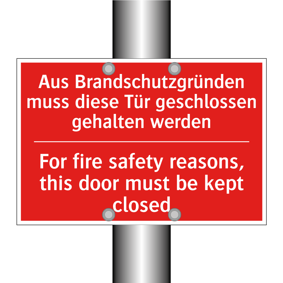 Aus Brandschutzgründen muss diese /.../ - For fire safety reasons, this /.../