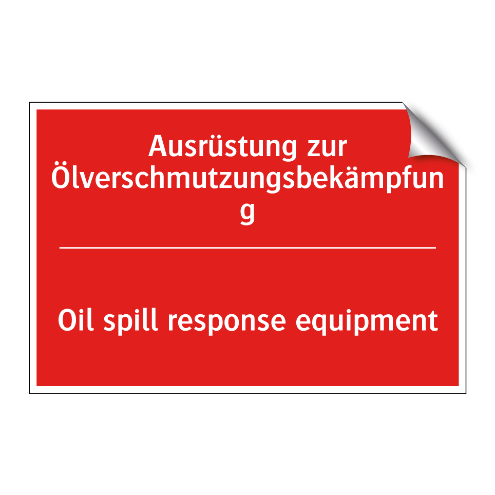 Ausrüstung zur Ölverschmutzungsbekämpfung/.../ - Oil spill response equipment