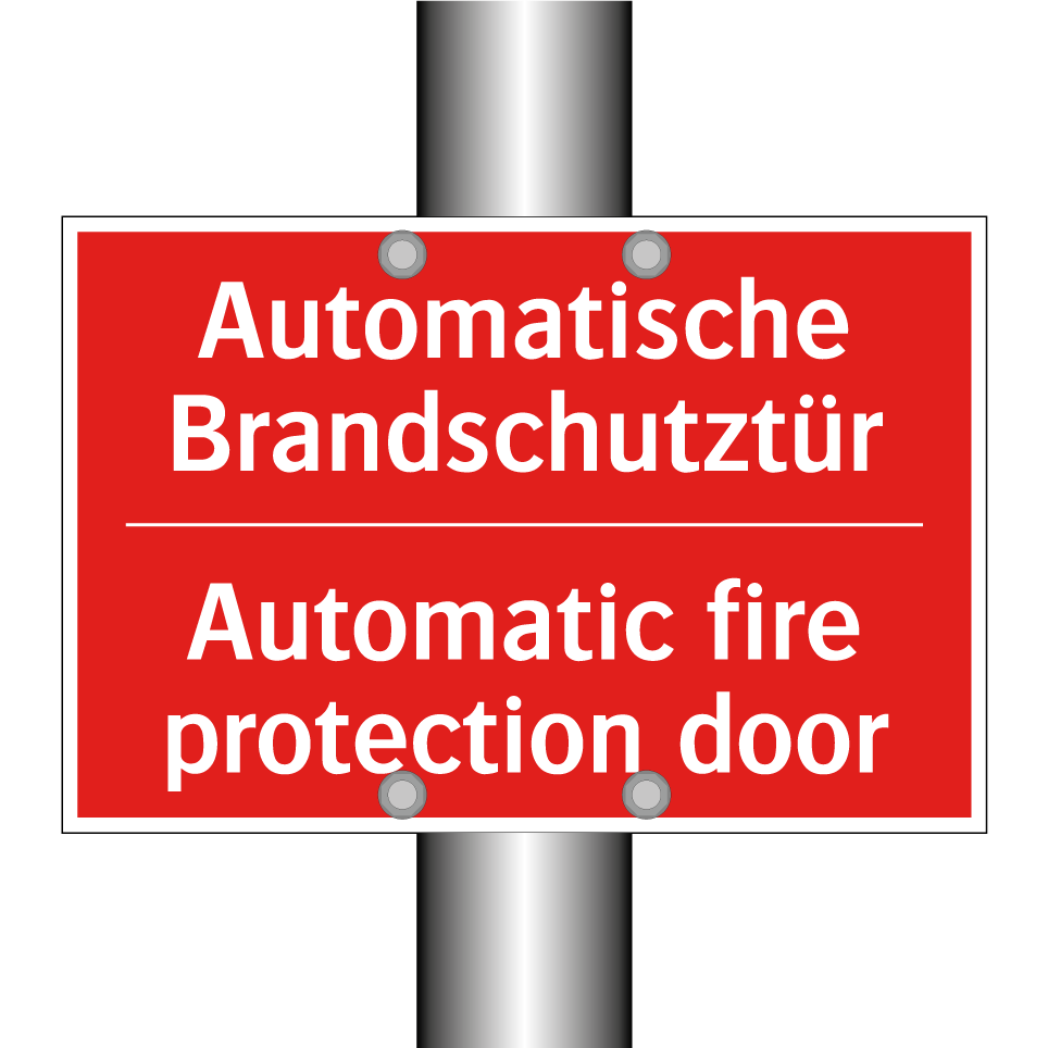 Automatische Brandschutztür - Automatic fire protection door