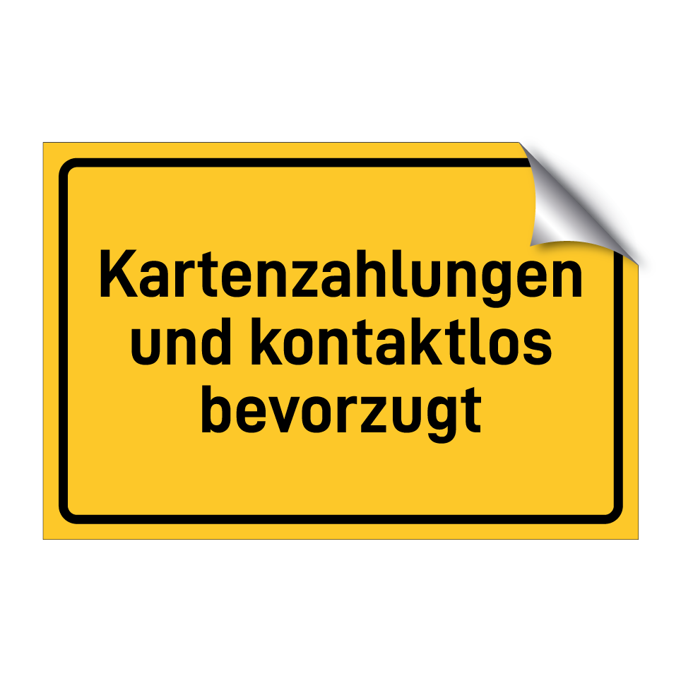 Kartenzahlungen und kontaktlos bevorzugt