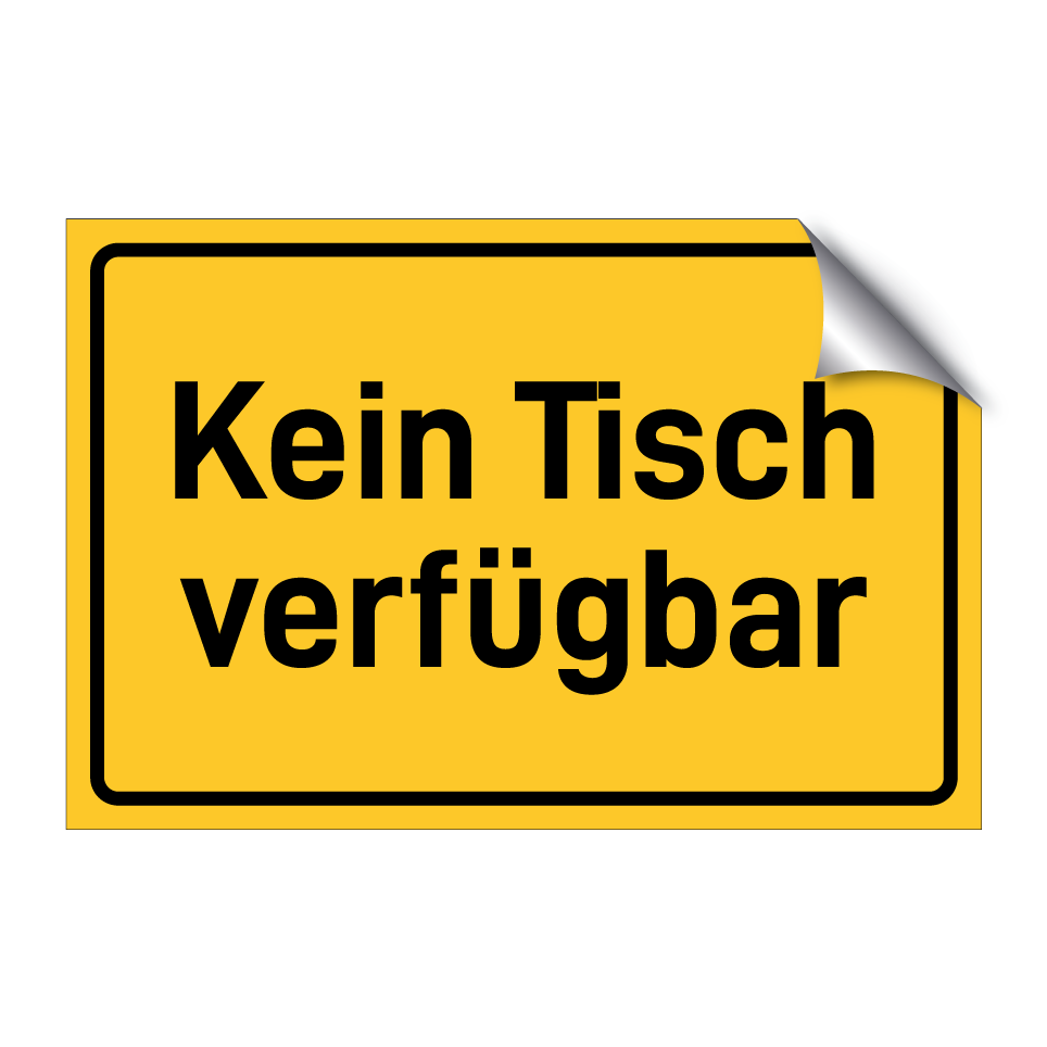 Kein Tisch verfügbar