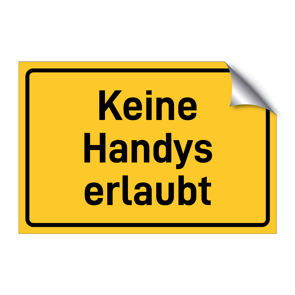 Keine Handys erlaubt
