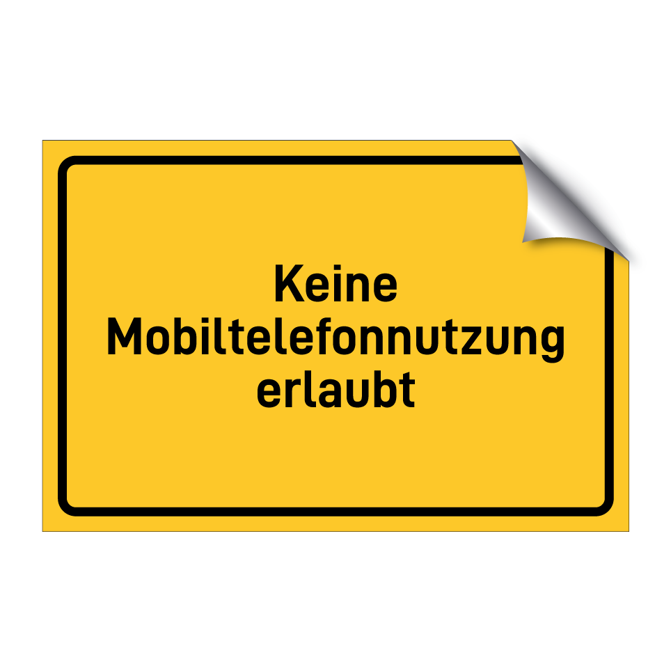 Keine Mobiltelefonnutzung erlaubt