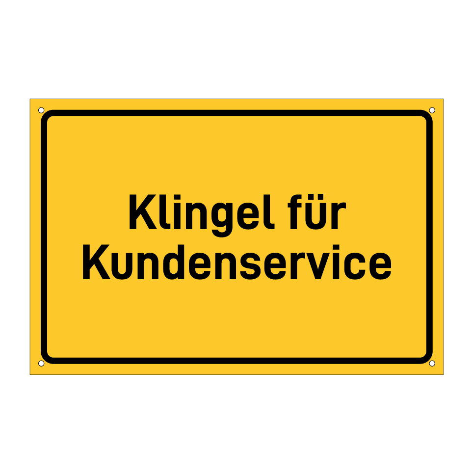 Klingel für Kundenservice