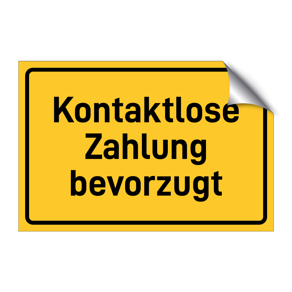 Kontaktlose Zahlung bevorzugt