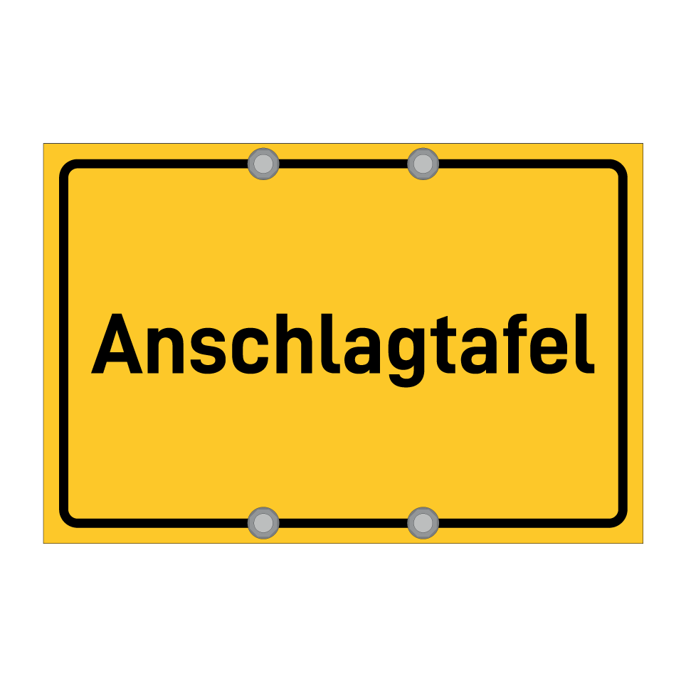 Anschlagtafel