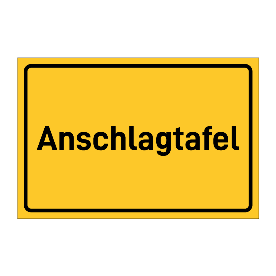 Anschlagtafel