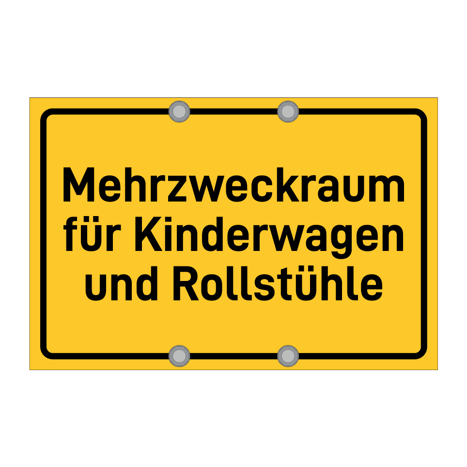 Mehrzweckraum für Kinderwagen und Rollstühle