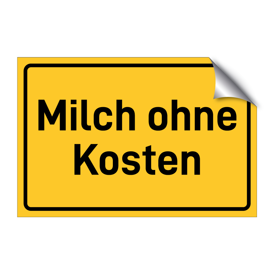 Milch ohne Kosten