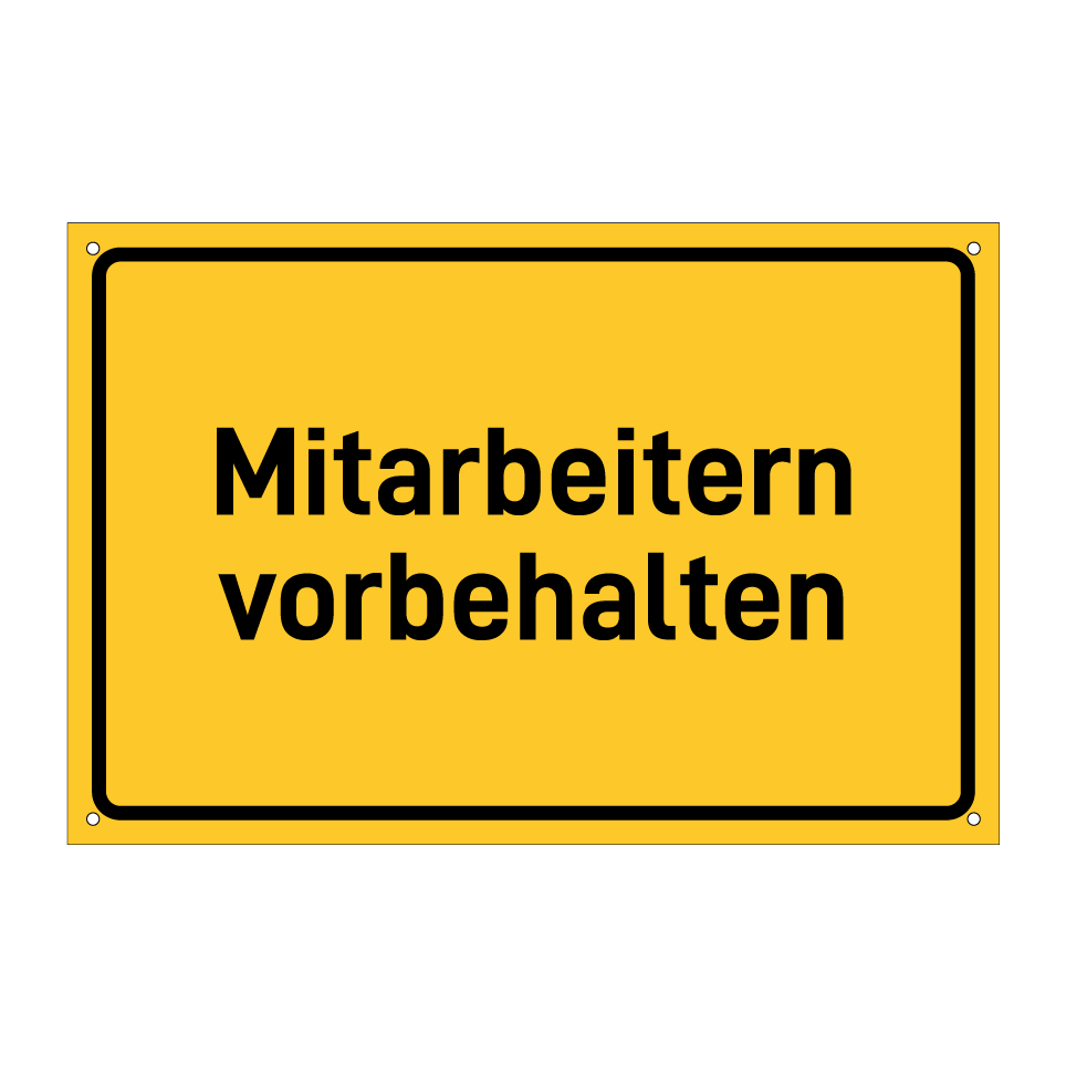 Mitarbeitern vorbehalten