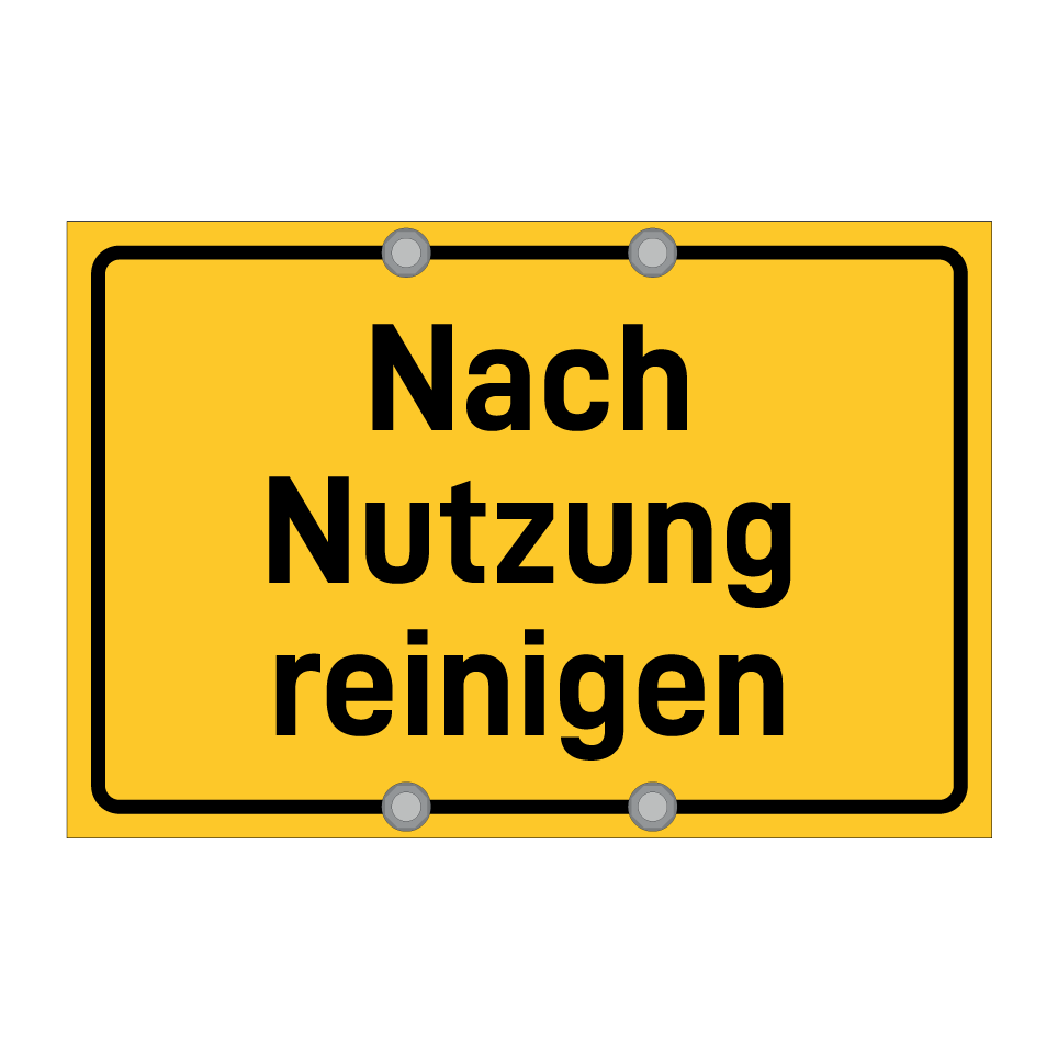 Nach Nutzung reinigen