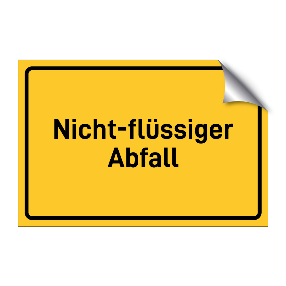 Nicht-flüssiger Abfall
