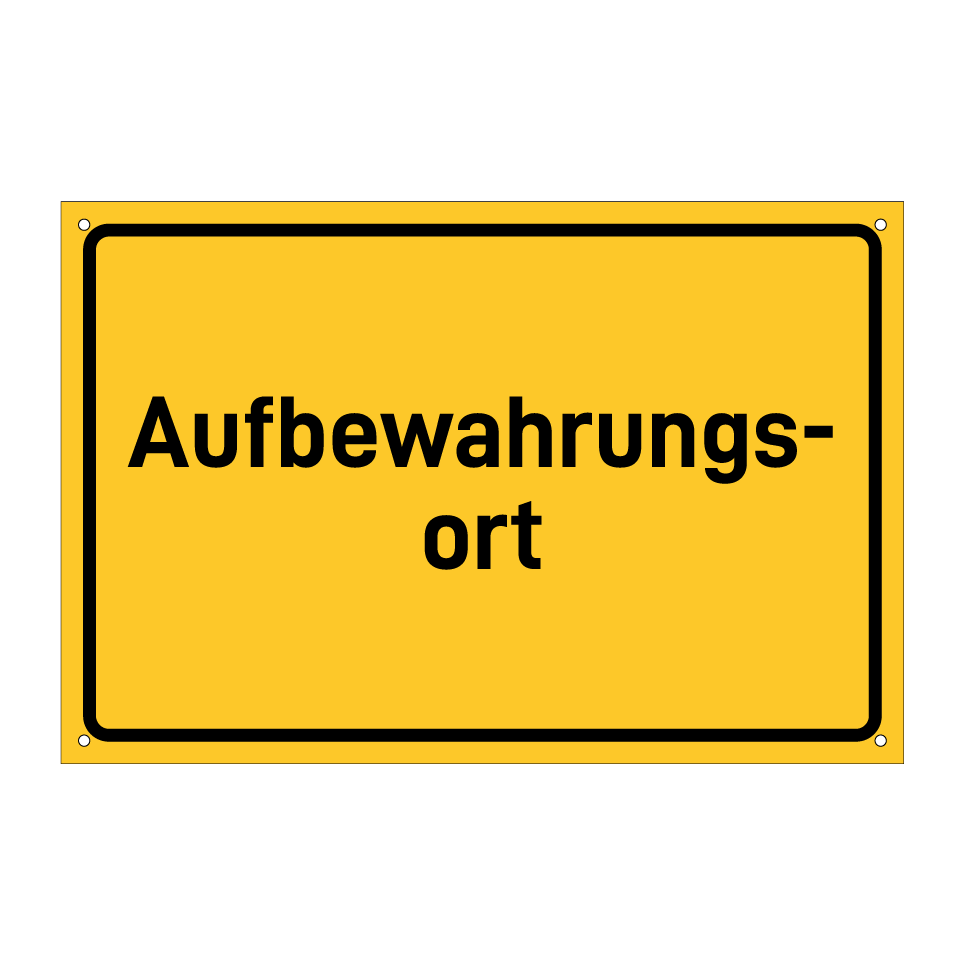 Aufbewahrungs- ort