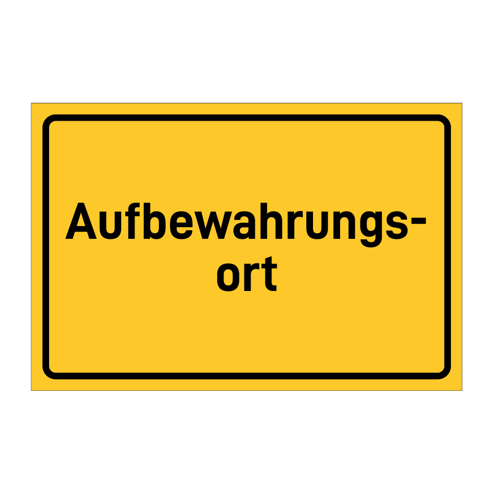 Aufbewahrungs- ort