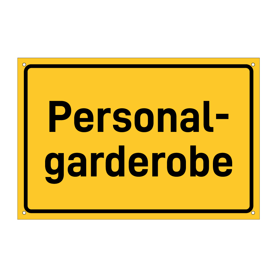 Personal- garderobe
