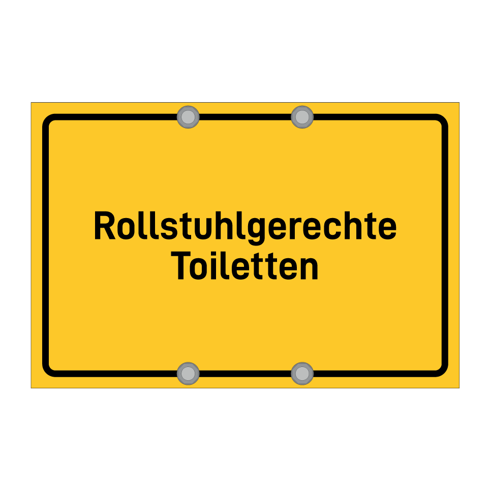 Rollstuhlgerechte Toiletten