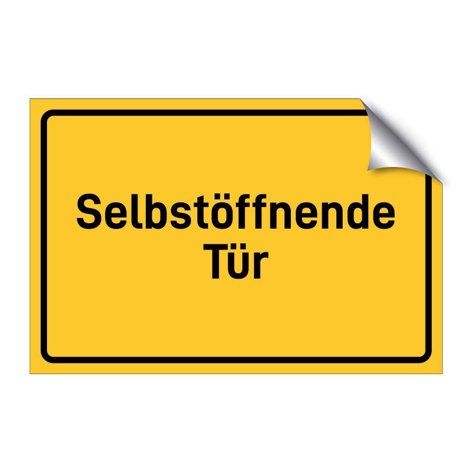 Selbstöffnende Tür