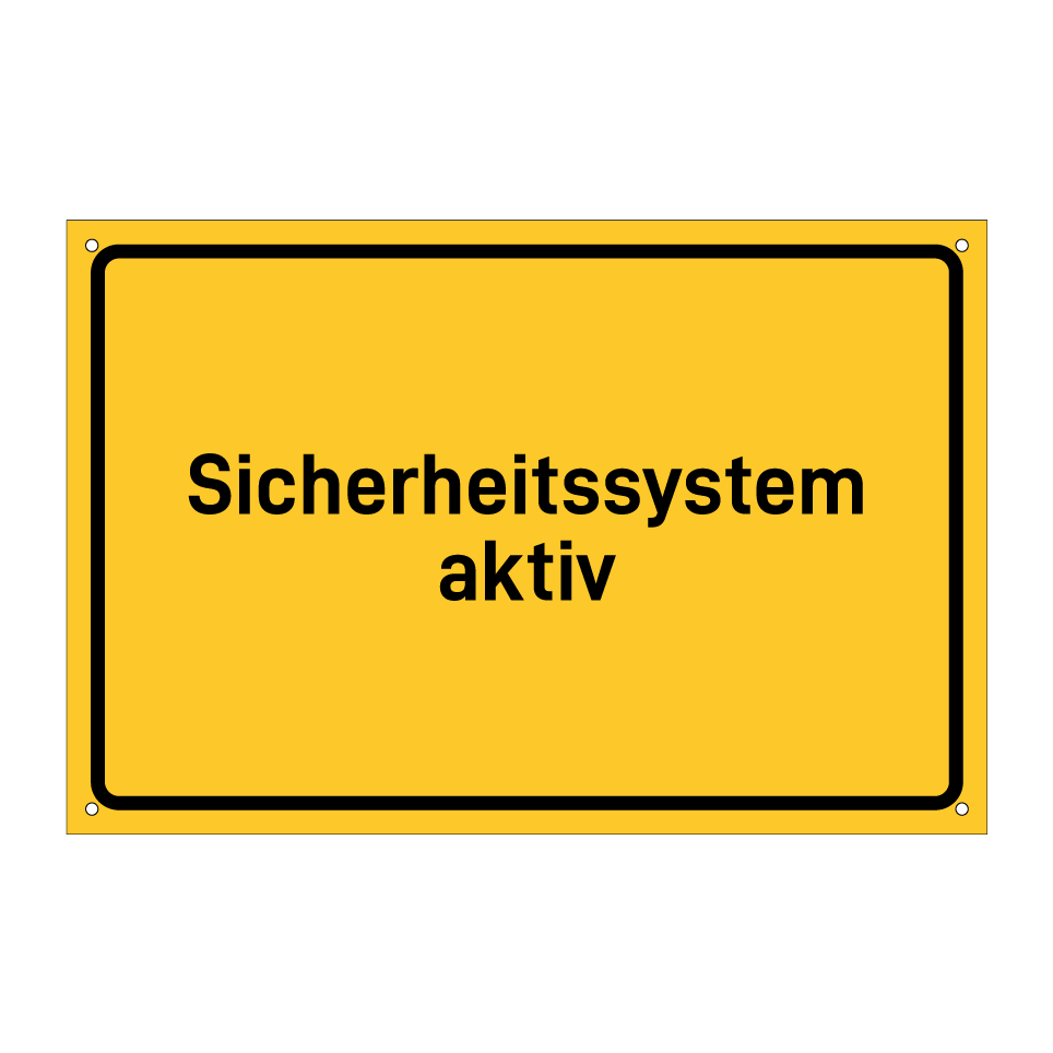 Sicherheitssystem aktiv