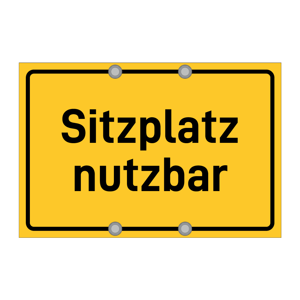 Sitzplatz nutzbar