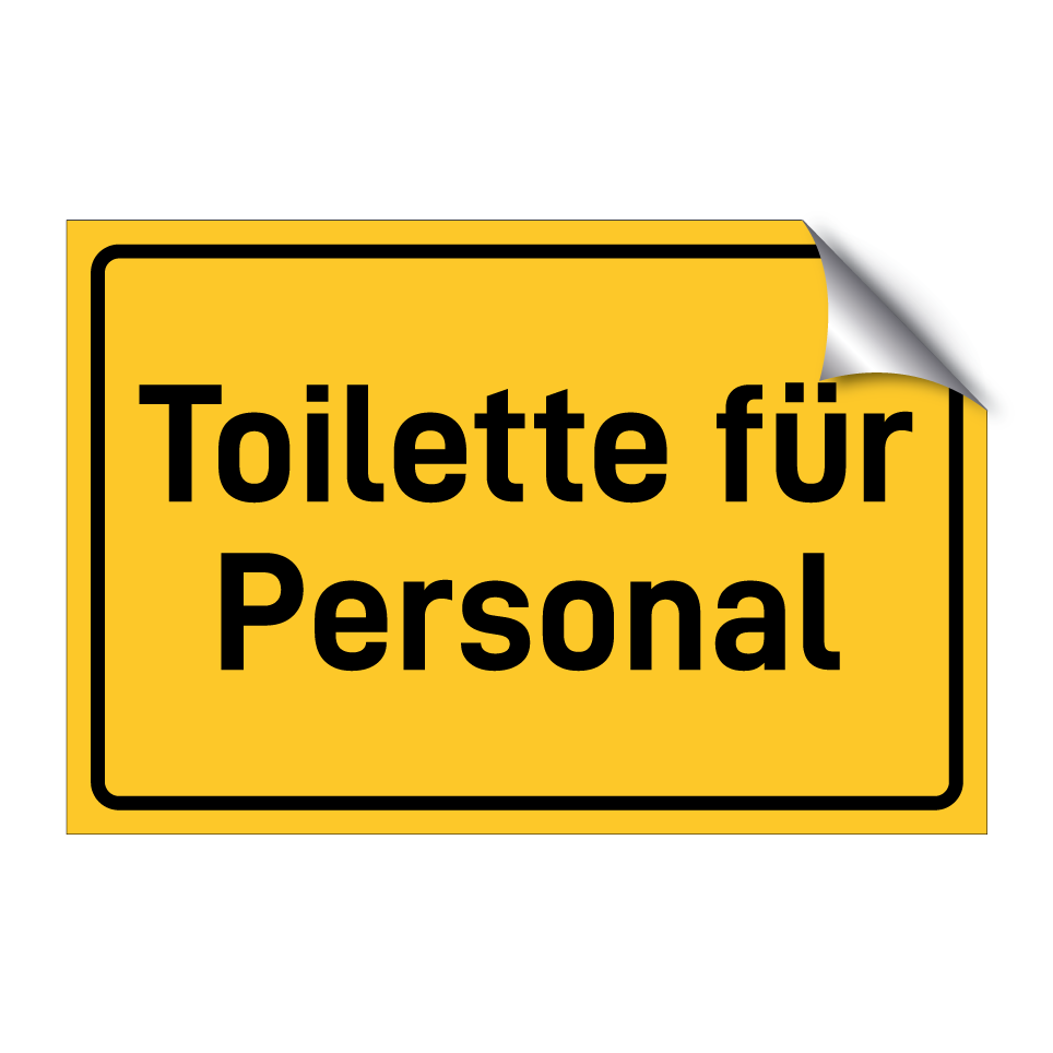 Toilette für Personal