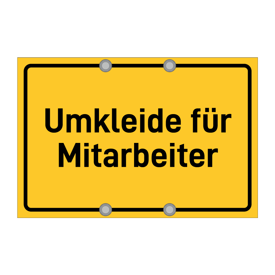 Umkleide für Mitarbeiter