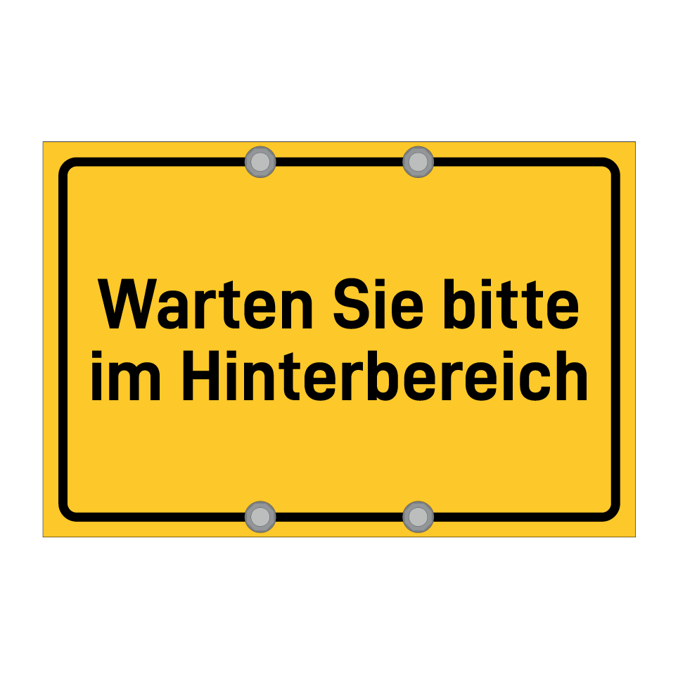 Warten Sie bitte im Hinterbereich
