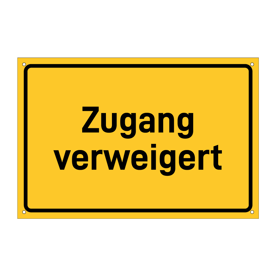 Zugang verweigert