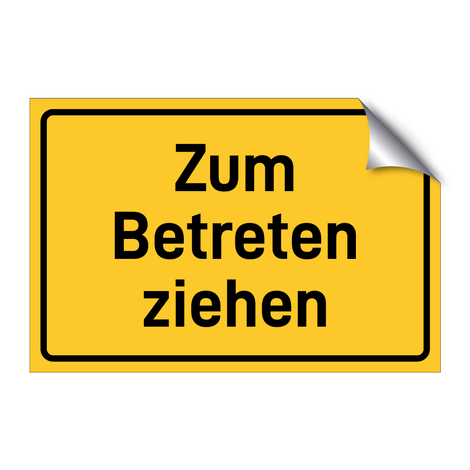 Zum Betreten ziehen