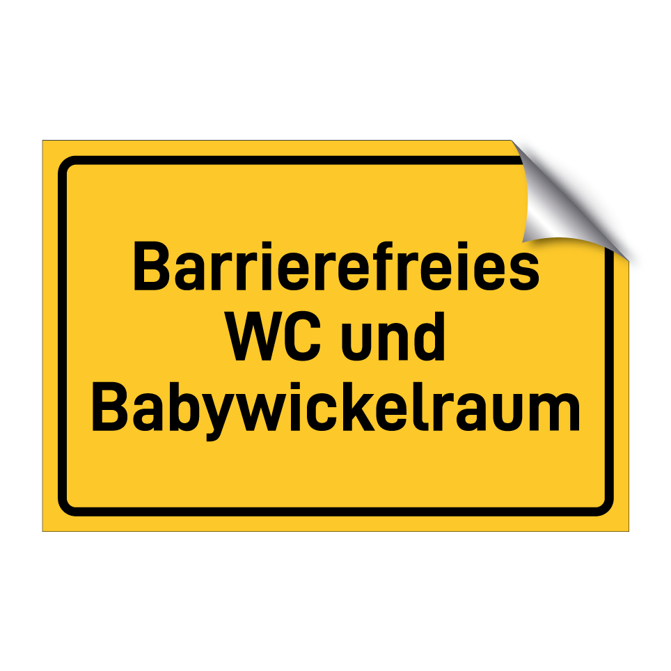 Barrierefreies WC und Babywickelraum