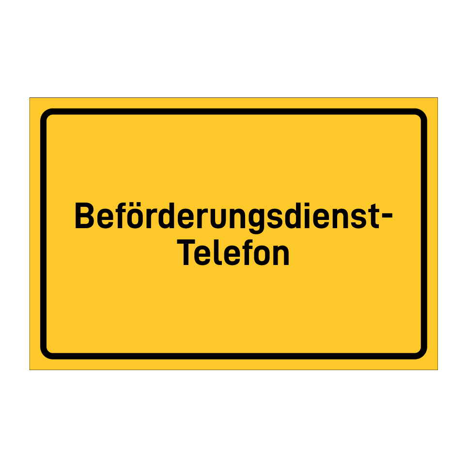 Beförderungsdienst- Telefon
