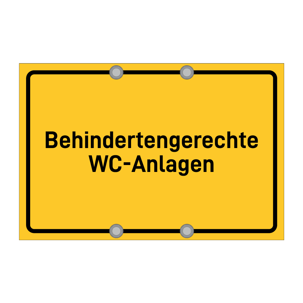 Behindertengerechte WC-Anlagen
