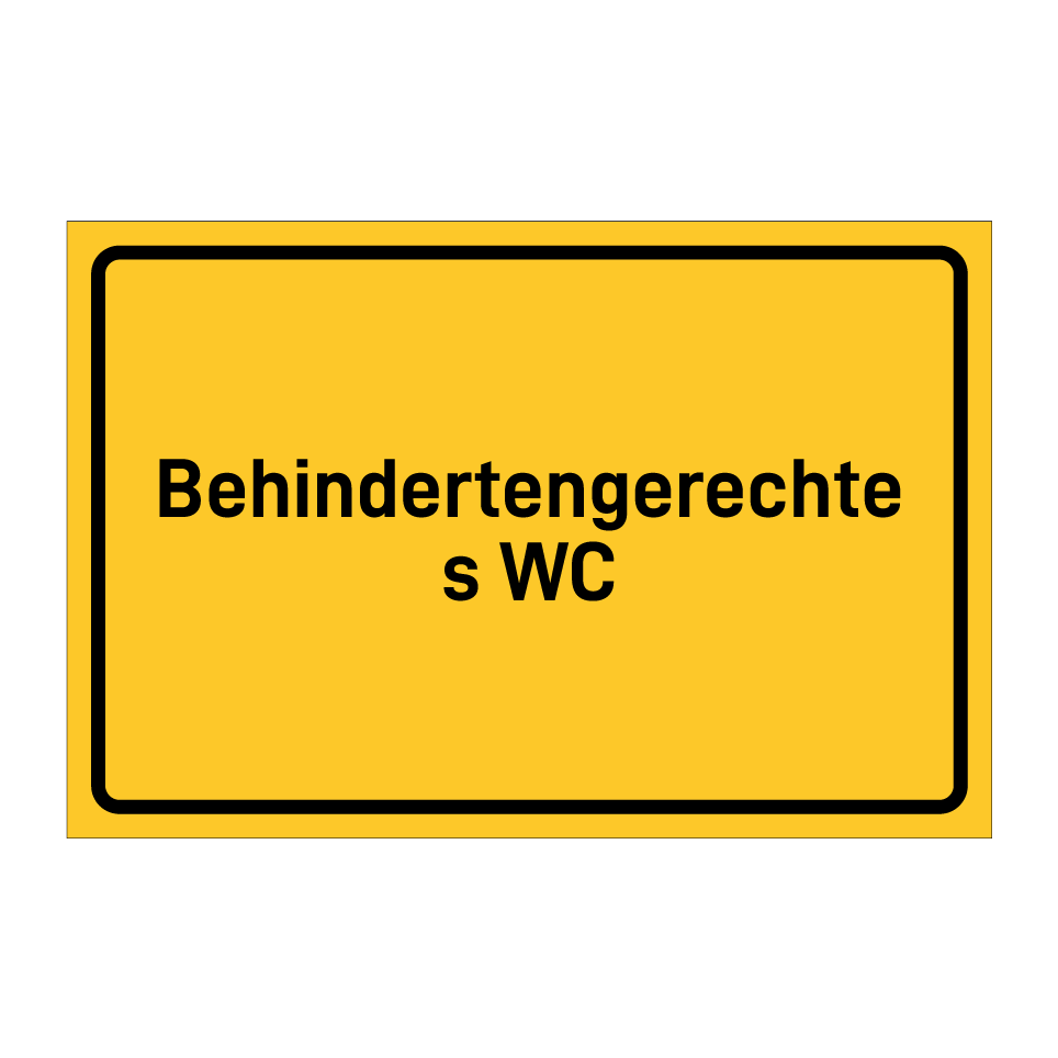 Behindertengerechtes WC
