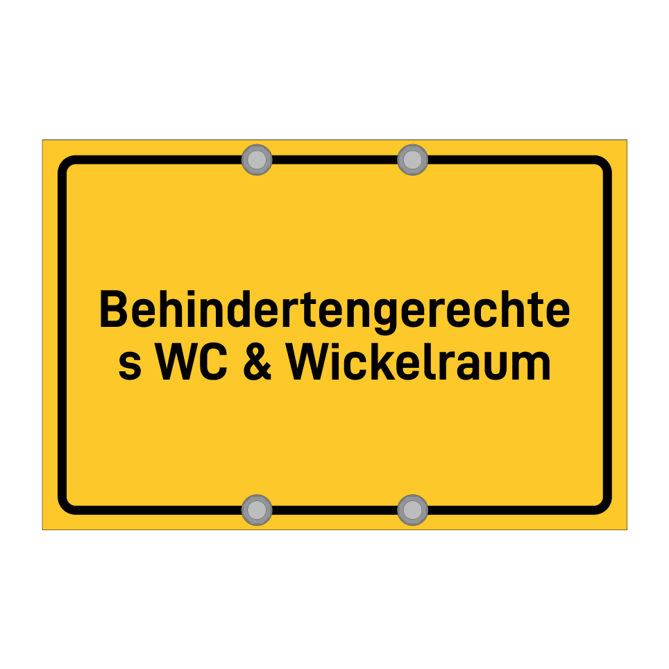 Behindertengerechtes WC & Wickelraum